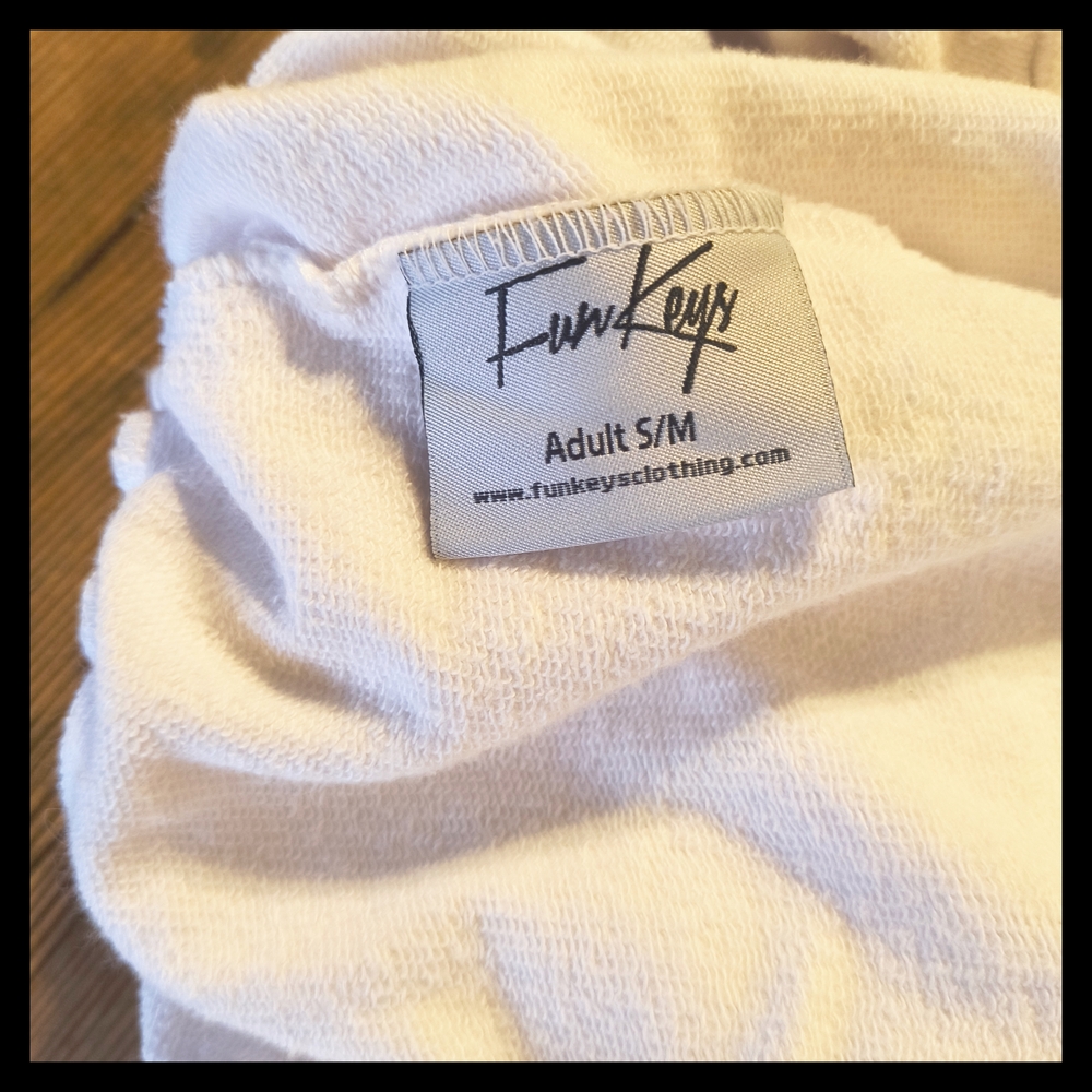 🧘🏼🕉 White Cotton Harem Jogger Drop Crotch Pants with Deep Pockets - Picture 4 of 6